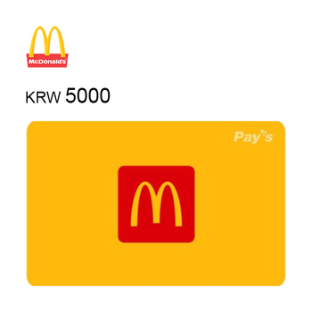 맥도날드 e-기프트 카드 5000원권