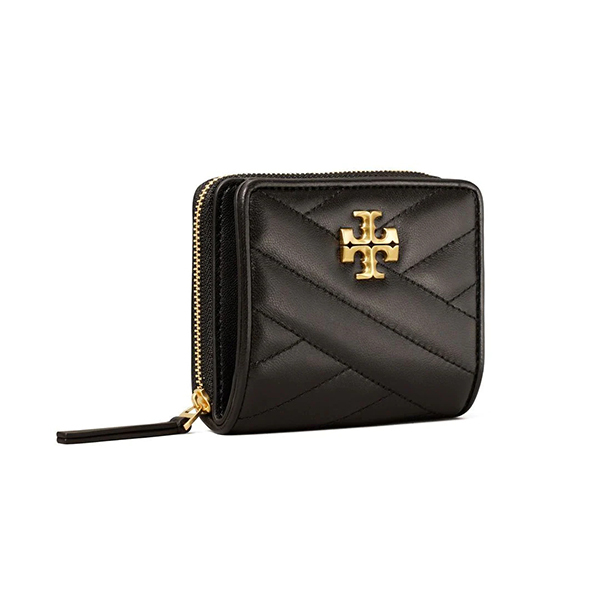 Tory Burch Quilted Logo-plaque Leather PurseImage