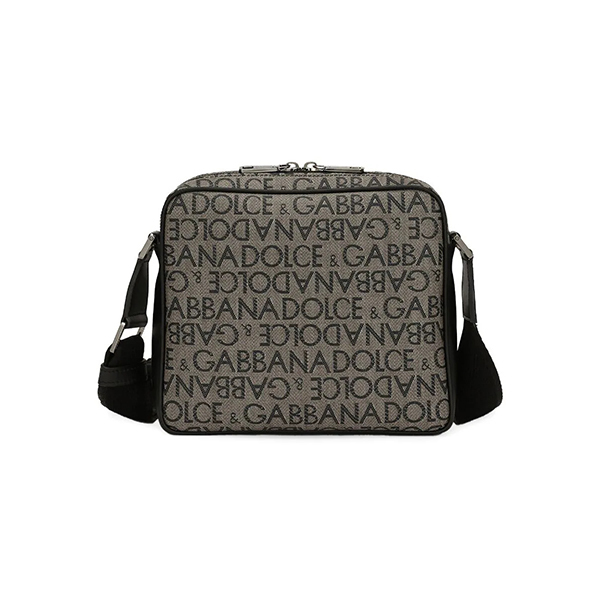 Dolce&Gabbana Logo-print Jacquard Zipped Shoulder BagImage