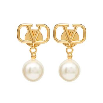 Valentino VLogo Signature Pearl Drop Earrings