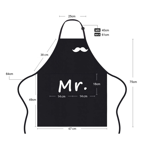 Set de tabliers de cuisine étanches (2pcs) − AtopoImage