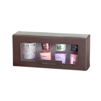 양키 캔들 선물 세트 봉헌 6 향 + 화이트 모자이크 홀더