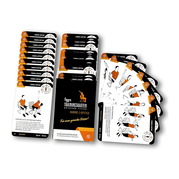figgrs®  Trainingskarten mit 50 Fitness ÜbungenBild