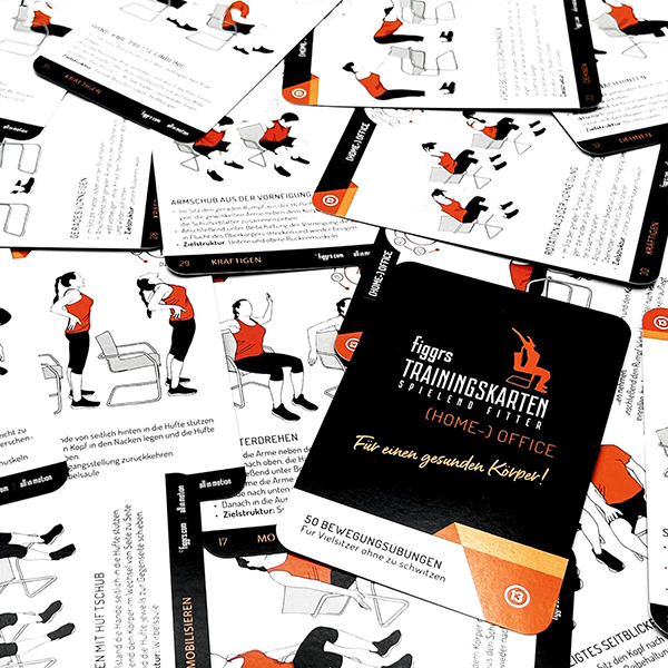 figgrs®  Trainingskarten mit 50 Fitness ÜbungenBild