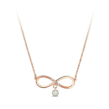 Pica LéLa Infinity Solid Opal Necklace