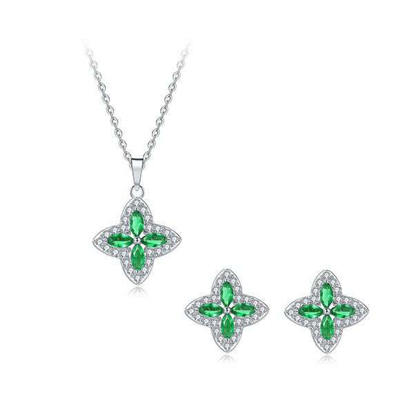 Pica LéLa LUCKY CLOVER Necklace and Earrings SetImage