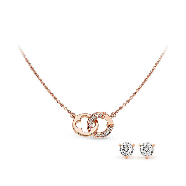 Pica LéLa LUCK & WISH Crystal Necklace Earrings SetImage