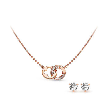 Pica LéLa LUCK & WISH Crystal Necklace Earrings Set