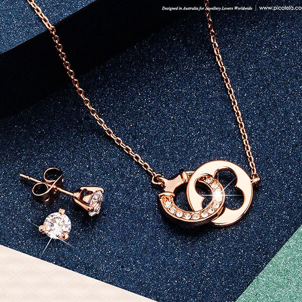 Pica LéLa LUCK & WISH Crystal Necklace Earrings SetImage