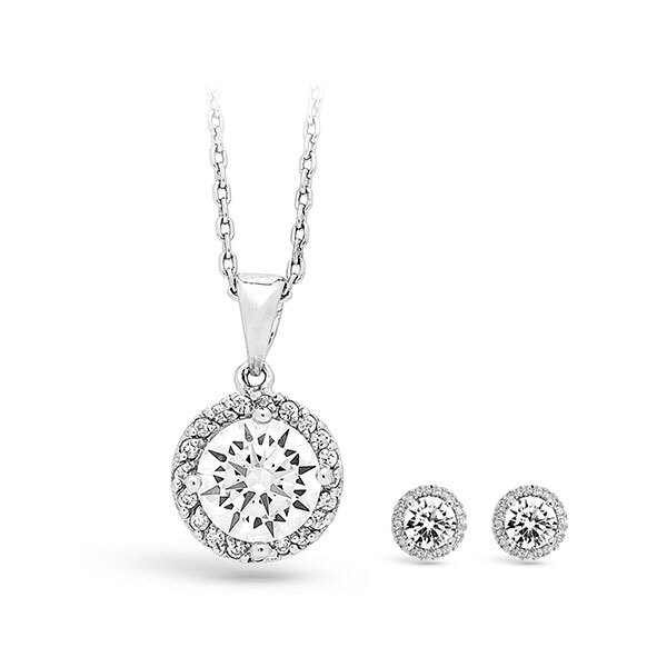 Pica LéLa GRACIAN Sterling Silver Necklace and Earrings SetImage