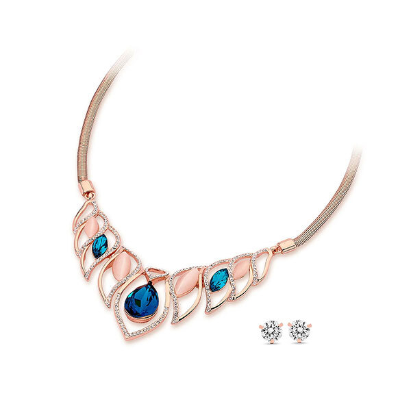Pica LéLa LILIANA Necklace with Bonus CZ Stud EarringsImage
