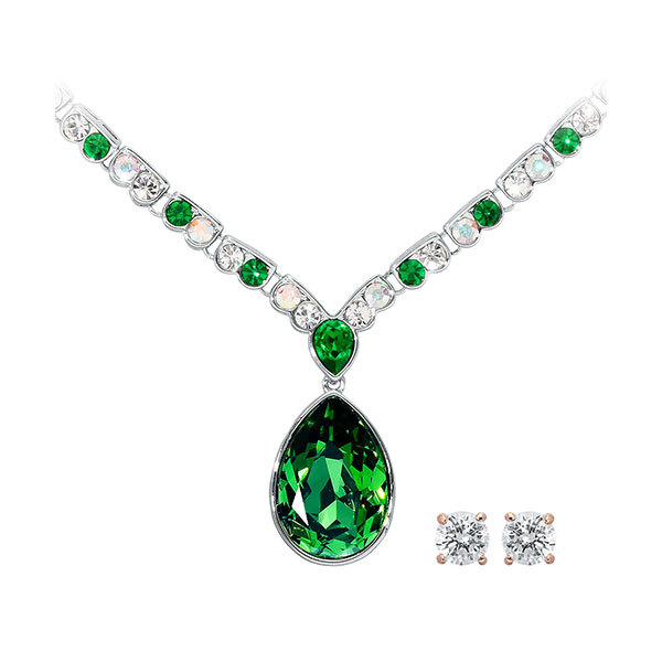 Pica LéLa Lady Jade Necklace & GWP CZ EarringsImage
