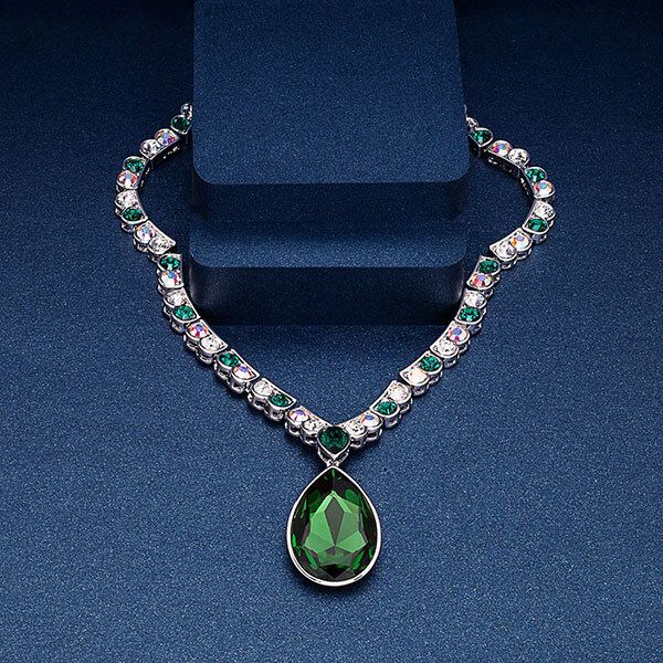 Pica LéLa Lady Jade Necklace & GWP CZ EarringsImage