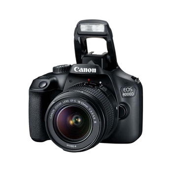 Canon EOS 4000D Black 18-55 DC +Canon 75-300mm Lens Kit