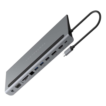 Powerology 11-in-1 Multi-Display USB-C Hub & Laptop Stand