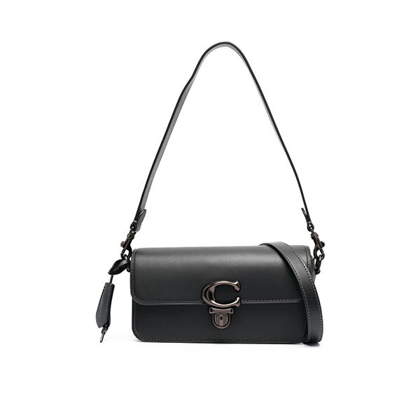 Coach Logo-Plaque Leather Tote BagImage
