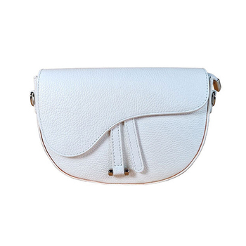 Emilio Masi Saddle Flap Leather Shoulder Bag