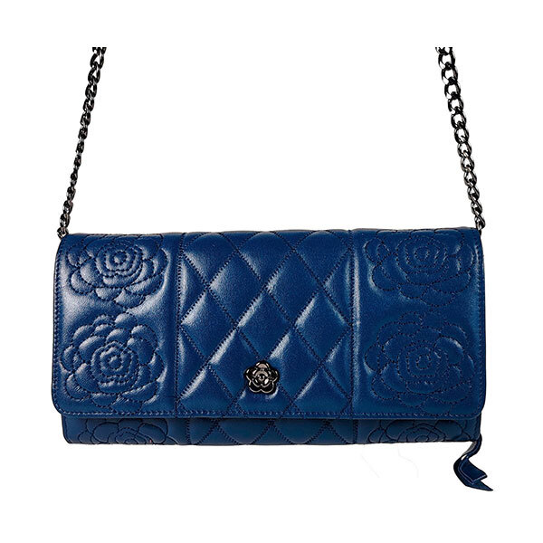 Emilio Masi Foldover Leather Clutch BagImage