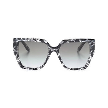 Dolce&Gabbana Lace-Detail Square-Frame Sunglasses