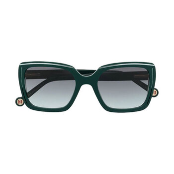 Carolina Herrera Color-Block Square Cat-Eye Sunglasses