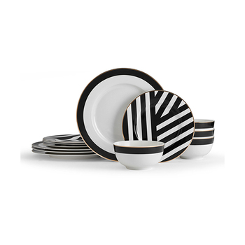 Mikasa Luxe Deco China Dinner Set 12pcs