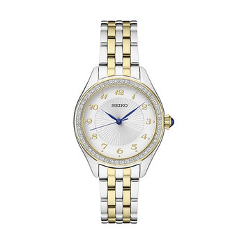 Seiko Crystal Two-Tone Bracelet Ladies Watch