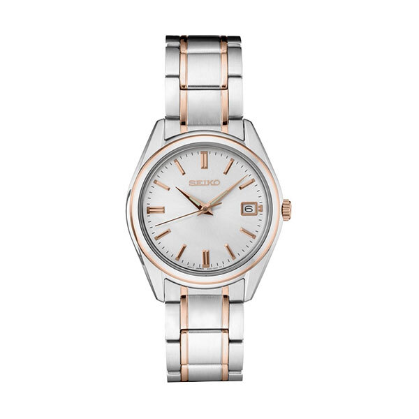 Seiko Essentials Rose Gold Two-Toned Ladies WatchImage