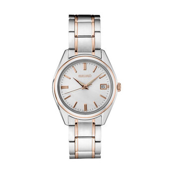 Seiko Essentials Rose Gold Two-Toned Ladies Watch