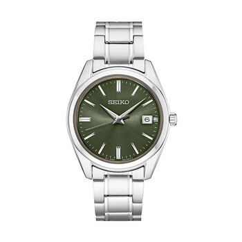 Seiko Essentials Collection Green Dial Gents Watch