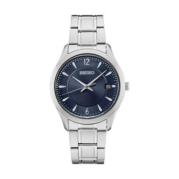 Seiko Essentials Blue Dial Gents Watch