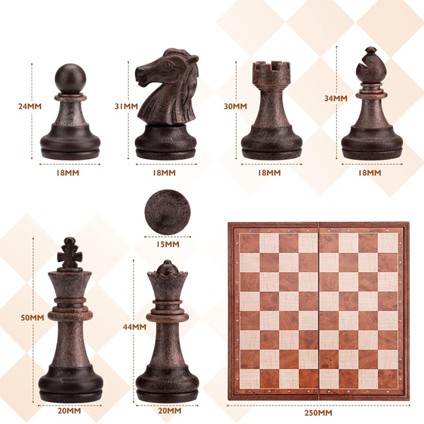 Jeu d'échecs et Dames 2-en-1 – PeradixImage