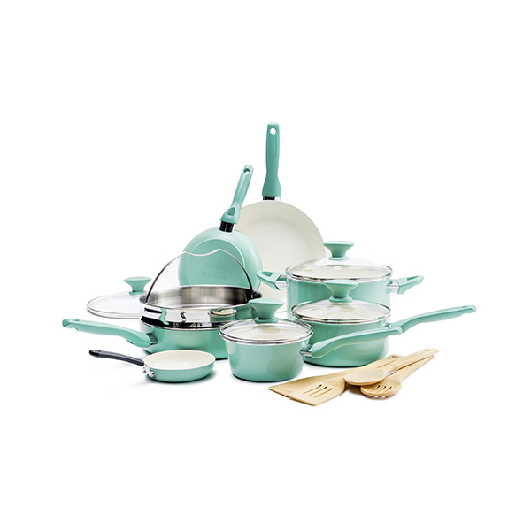 GreenPan RIO Ceramic Non-stick Cookware Set 16pcsImage