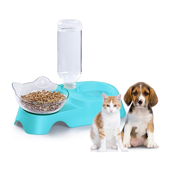 Kutiepaw Elevated Tilted Food and Water Bowl SetImage