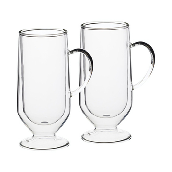 Ensemble de 2 verres à café irlandais à double paroi − La Cafetière