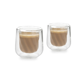 Ensemble de 2 Tasses Cortado « Siena » à double paroi − La Cafetière