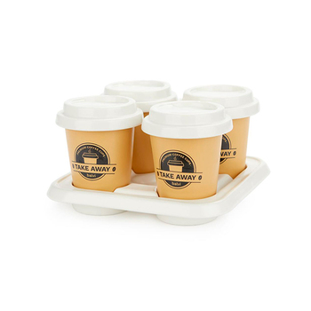 Set de 4 tasses à café en porcelaine « Take Away » − Balvi