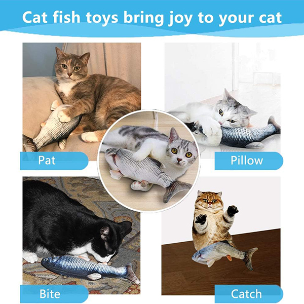 Kutiepaw Floppy Fish Cat & Dog Interactive ToyImage