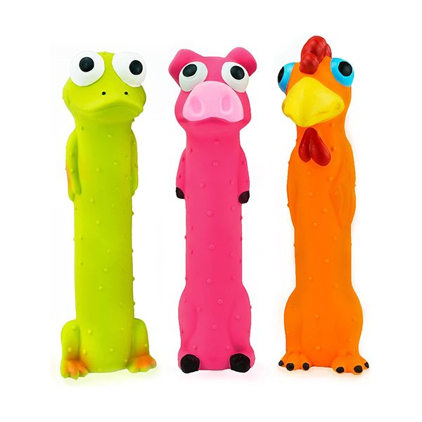 Kutiepaw Squeaky Latex Dog Toys (3-pack)Image
