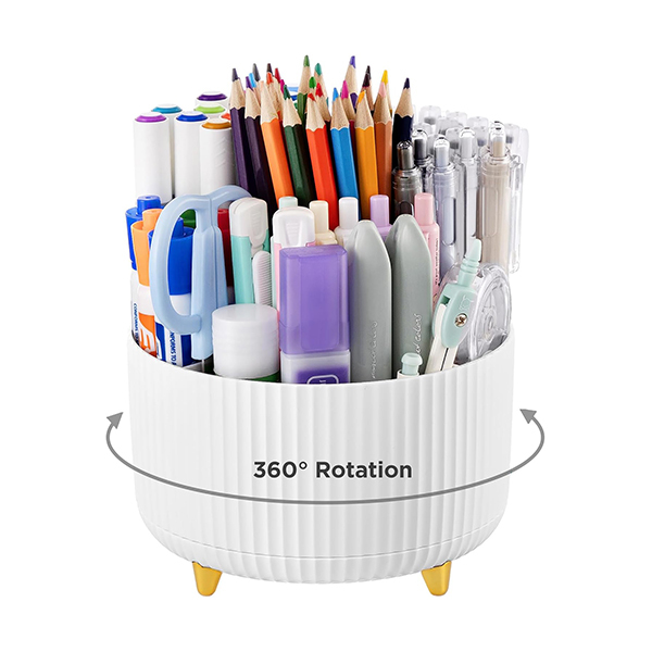 Kutiepaw 360° Rotating 5-slot Desk OrganizerImage