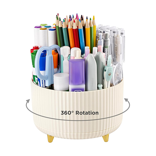 Kutiepaw 360° Rotating 5-slot Desk OrganizerImage