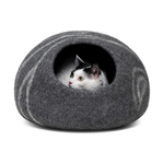 Kutiepaw 100% Merino Wool Handmade Cave Shape Cat Bed Image