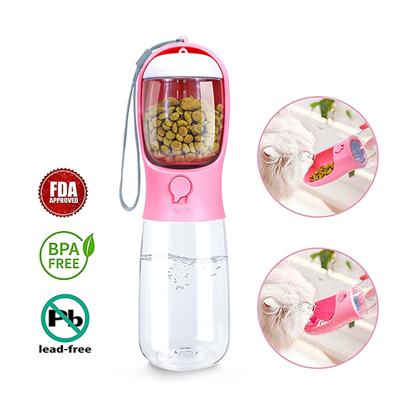 Kutiepaw Dog Water Bottle with Food ContainerImage