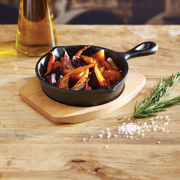 Artesà Gusseisen-Bratpfanne 20cm mit BrettBild