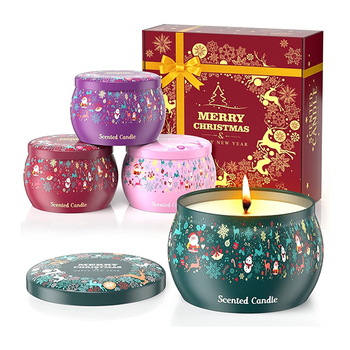 Kutiepaw Christmas Aromatherapy Candles Set of 4