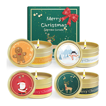 Kutiepaw Christmas Scented Candles Set of 4