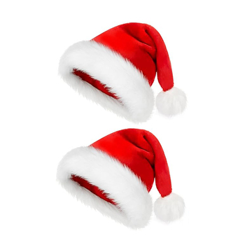 Kutiepaw Adult Red Santa Hats (2-pack)