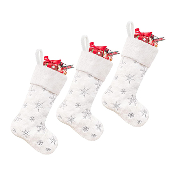 Kutiepaw Faux Fur Snowflake Stockings 18