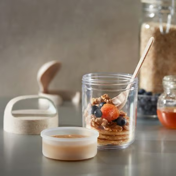 Jar To Go Orgánico de 400ml con cuchara de LékuéImagen