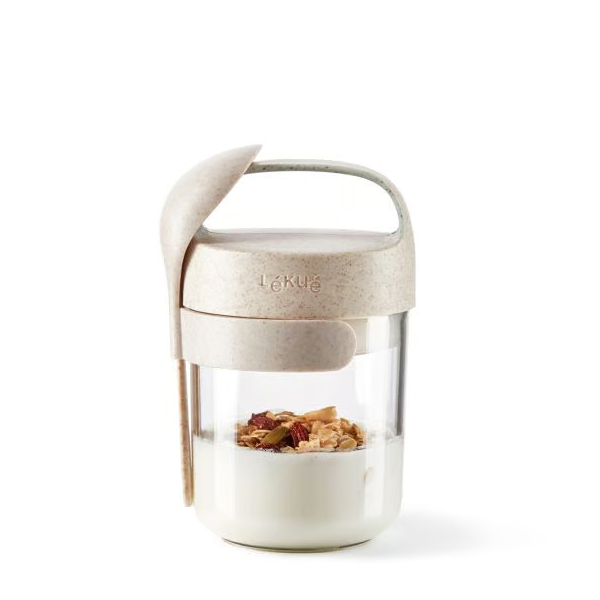 Jar To Go Orgánico de 400ml con cuchara de LékuéImagen