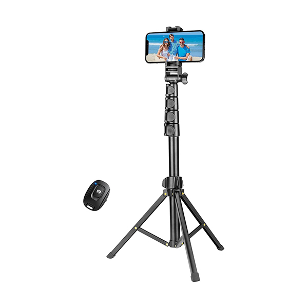 Kutiepaw 67-inch Phone Tripod Stand & Bluetooth Selfie StickImage